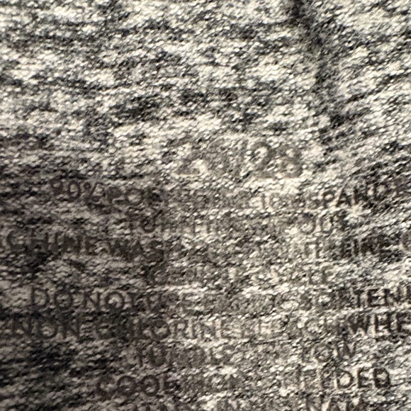 Livi Active Charcoal Heather Leggings with Rose Gold Sequin Ankles 7/8 length - Picture 3 of 5